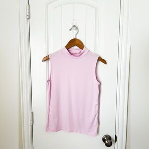 Kettlewell Pink Mock Neck Tank Top Size Medium